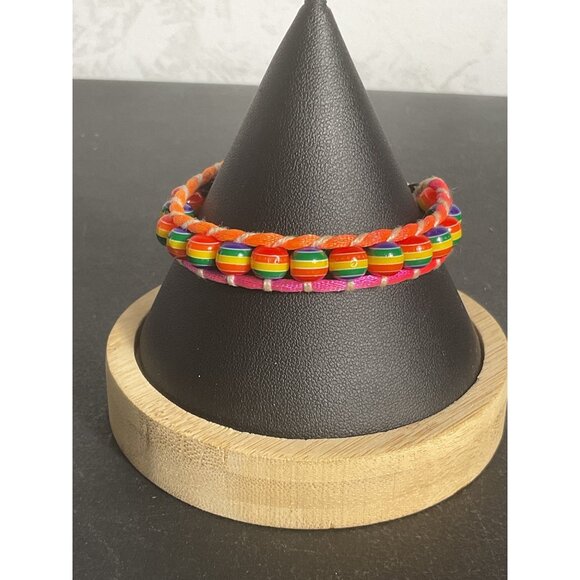 Colorful Beaded Friendship Bracelet With Starfish Charm - Picture 1 of 3